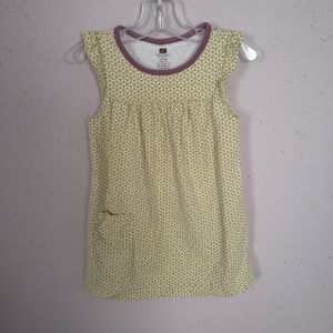 Tea Collection Green Purple Dress Baby Girl Sz 2